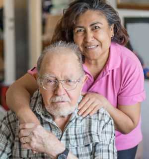 Senior Man with their Caregiver at Home. Concept of Health Care for Elderly Old People, Disabled